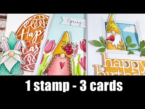 Simon Says Stamp! Simon Says Stamp SPRING GNOMES Wafer Dies sssd112118c