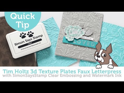 Simon Says Stamp! Tim Holtz Sizzix BOTANICAL 3D Embossing Folder 662716