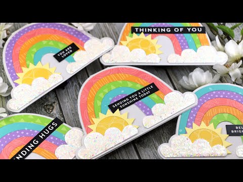Simon Says Stamp! Simon Says Stamp RAINBOW CARD Wafer Dies sssd112163