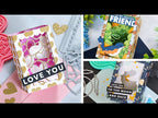 Simon Says Stamp! Simon Says Stamp BASIC BOX CARD HEARTS Wafer Dies sssd112554