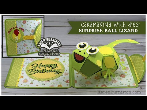 Simon Says Stamp! Karen Burniston SURPRISE BALL POP UP Die Set 1117