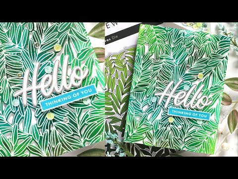 Tim Holtz Distress Spray Stain PEACOCK FEATHERS Ranger TSS42372 Climbing Leaves Stunning Background Video
