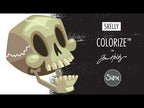 Simon Says Stamp! Tim Holtz Sizzix SKELLY Colorize Thinlits Dies 664746