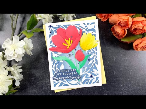 Simon Says Stamp! Honey Bee SECRET GARDEN A2 COVERPLATE Die hbds-sgdn