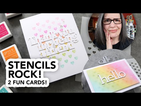 Simon Says Stamp! CZ Design Stencils SIMPLE DUO czt006