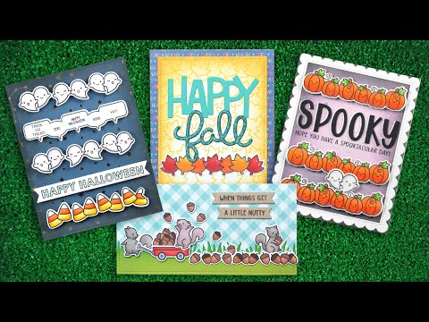 Simon Says Stamp! Lawn Fawn SET SIMPLY CELEBRATE FALL Clear Stamps and Dies a2lfscf