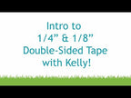 Simon Says Stamp! Lawn Fawn 0.125 INCH DOUBLE SIDED TAPE Adhesive LF1941