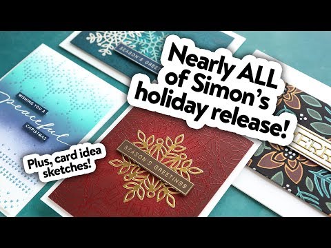 Simon Says Stamp! Simon Says Stamp Stencil WINTER FLORAL LAYERING SET ssst121458