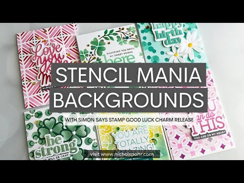 Simon Says Stamp! Simon Says Stamp Stencils LAYERED CONFETTI ssst221610