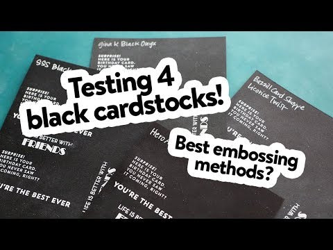 Simon Says Stamp! Hero Arts Hues Premium Cardstock Pack PITCH BLACK PS323