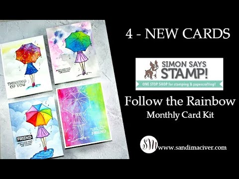 Simon Says Stamp! Simon Says Clear Stamps FOLLOW THE RAINBOWS sss102110