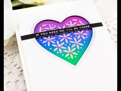 Simon Says Stamp! Simon Says Stamp SHIMMER HEART Wafer Die s674
