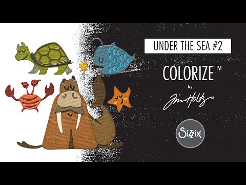 Simon Says Stamp! Tim Holtz Sizzix UNDER THE SEA 2 Colorize Thinlits Dies 665378