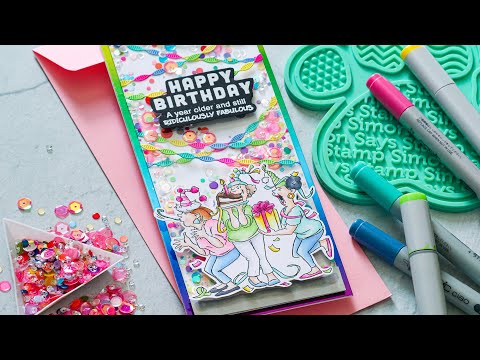Simon Says Stamp! Art Impressions PRACTICALLY PERFECT Clear Stamps Girlfriends 5280