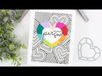 Simon Says Stamp! Simon Says Cling Stamps JUMBLED HEARTS sss102619 Hugs