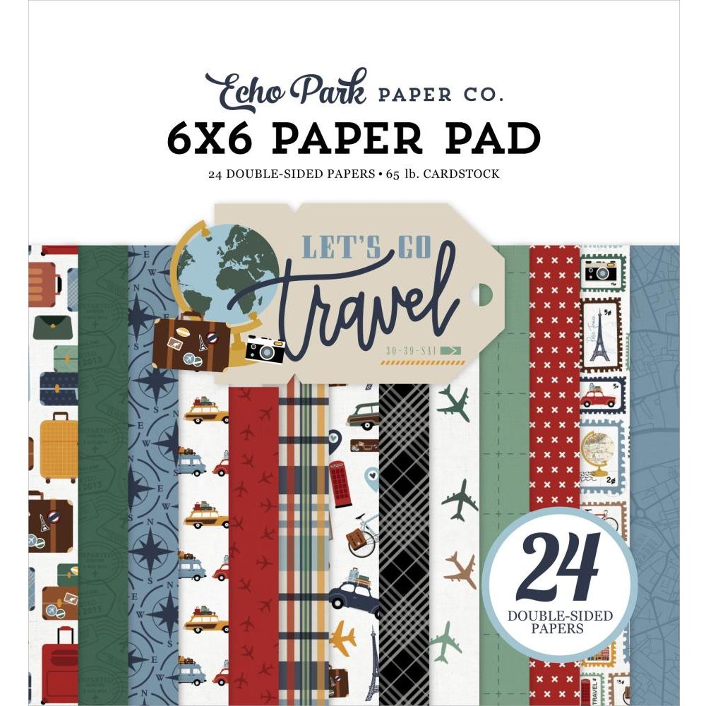 Echo Park Let's Go Travel 6 x 6 Paper Pad lgt310023