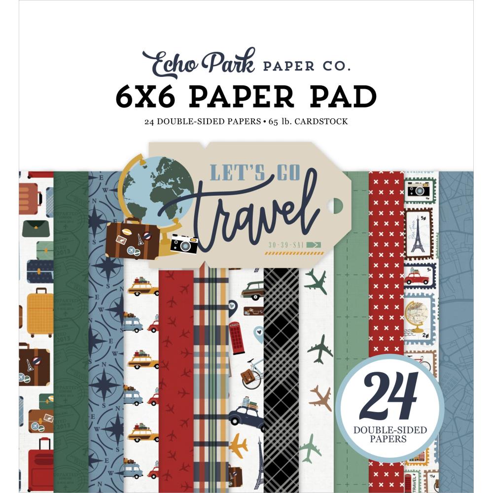 Echo Park Let's Go Travel 6 x 6 Paper Pad lgt310023