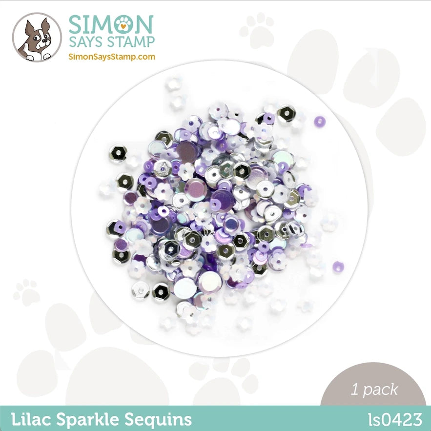 Simon Says Stamp Sequins Lilac Sparkle ls0423 Beautiful Days