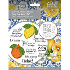 Crafter's Companion Live Your Zest Life Stamp And Die Set med-std-lyzl