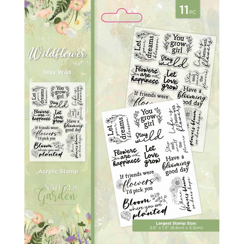 Crafter's Companion Stay Wild Clear Stamp Set ng-wild-ca-st-stwi