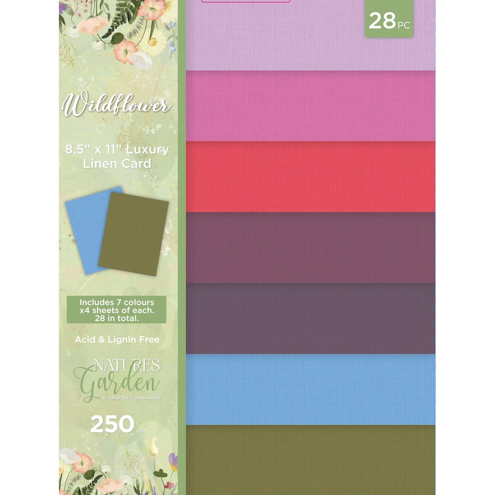 Crafter's Companion Wildflower 8.5 x 11 Paper Pad ng-wild-linen-us