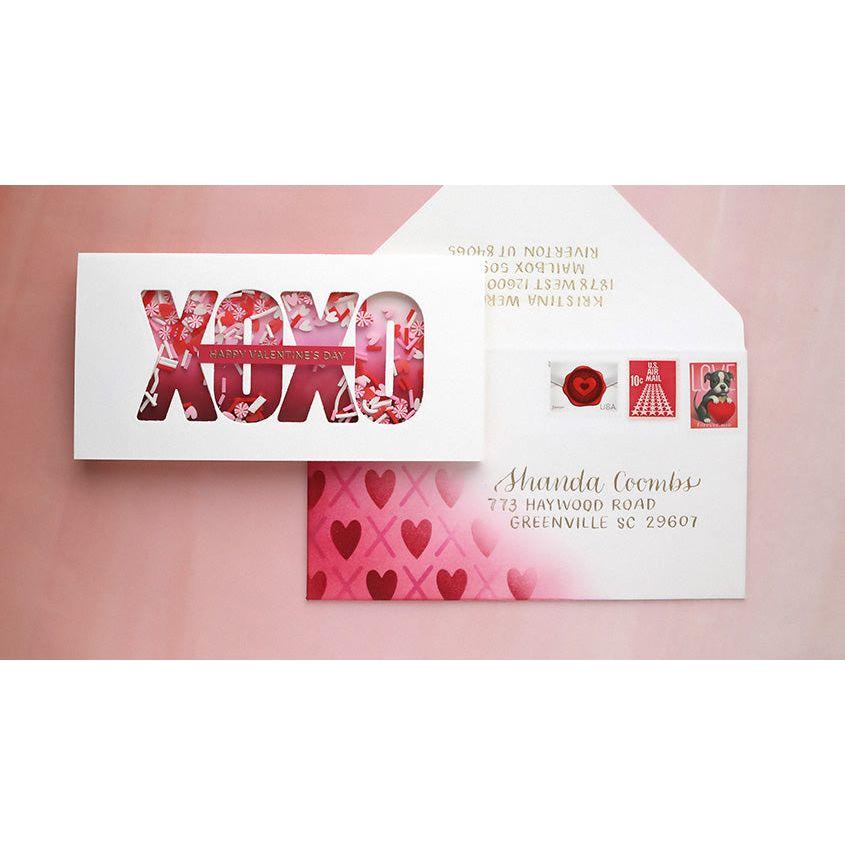 Pretty Pink Posh LAYERED XOXO Stencils | color-code:ALT5