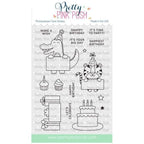 Pretty Pink Posh BIRTHDAY SIGNS Clear Stamps
