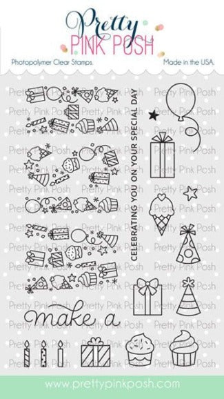 Pretty Pink Posh WISH Clear Stamps