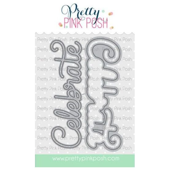 Pretty Pink Posh LARGE CELEBRATE SHADOW Dies