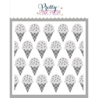 Pretty Pink Posh LAYERED ICE CREAM CONES Stencils