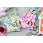 Pretty Pink Posh LAYERED ICE CREAM CONES Stencils birthday | color-code:ALT1