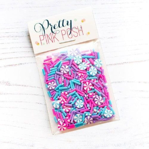 Pretty Pink Posh Party Swirls Clay Confetti*