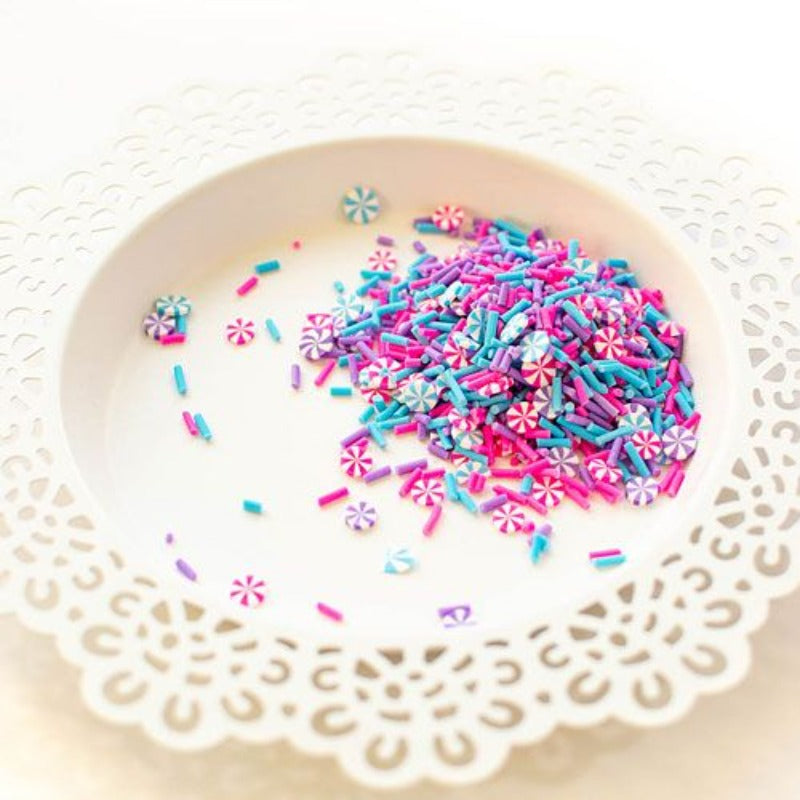 Pretty Pink Posh PARTY SWIRLS Clay Confetti detail