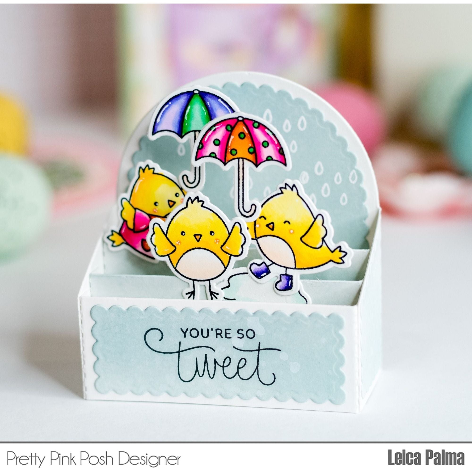 Pretty Pink Posh Spring Chicks Clear Stamps*