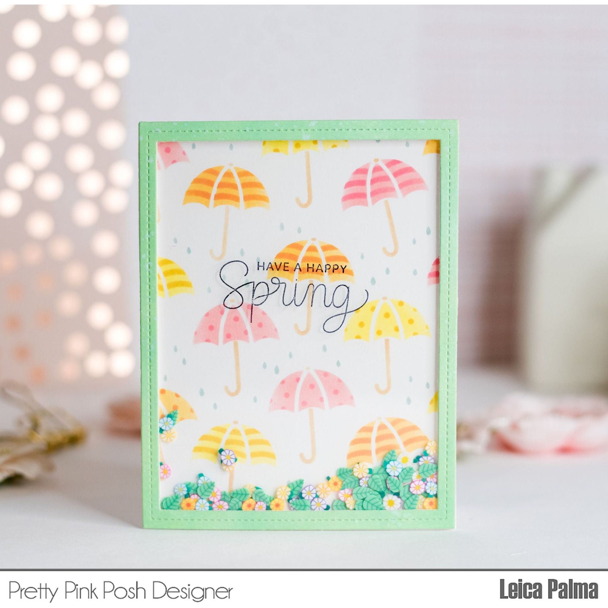 Pretty Pink Posh Layered Umbrellas Stencils Umbrellas