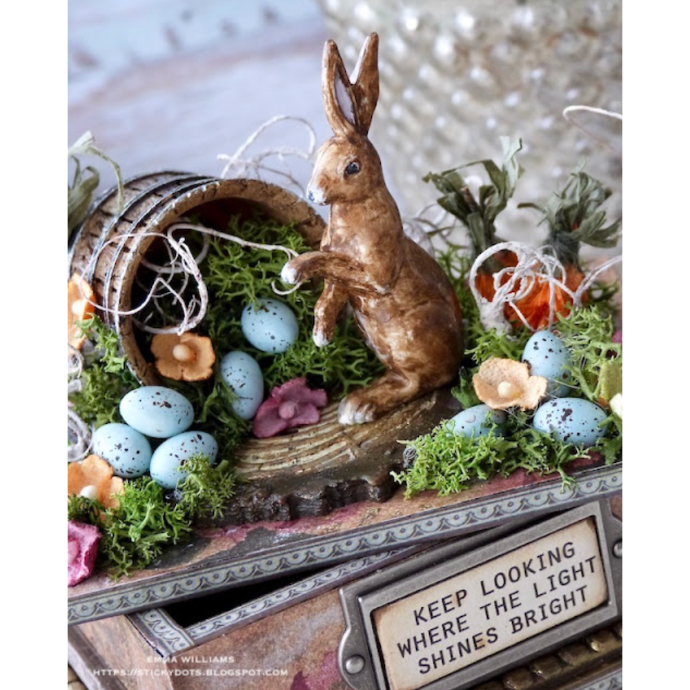 Tim Holtz Idea-ology BARRELS th94238 Vintage Easter | color-code:ALT01