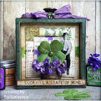 Tim Holtz Idea-ology VIGNETTE BOXES SQUARES th94242 Lucky | color-code:ALT02