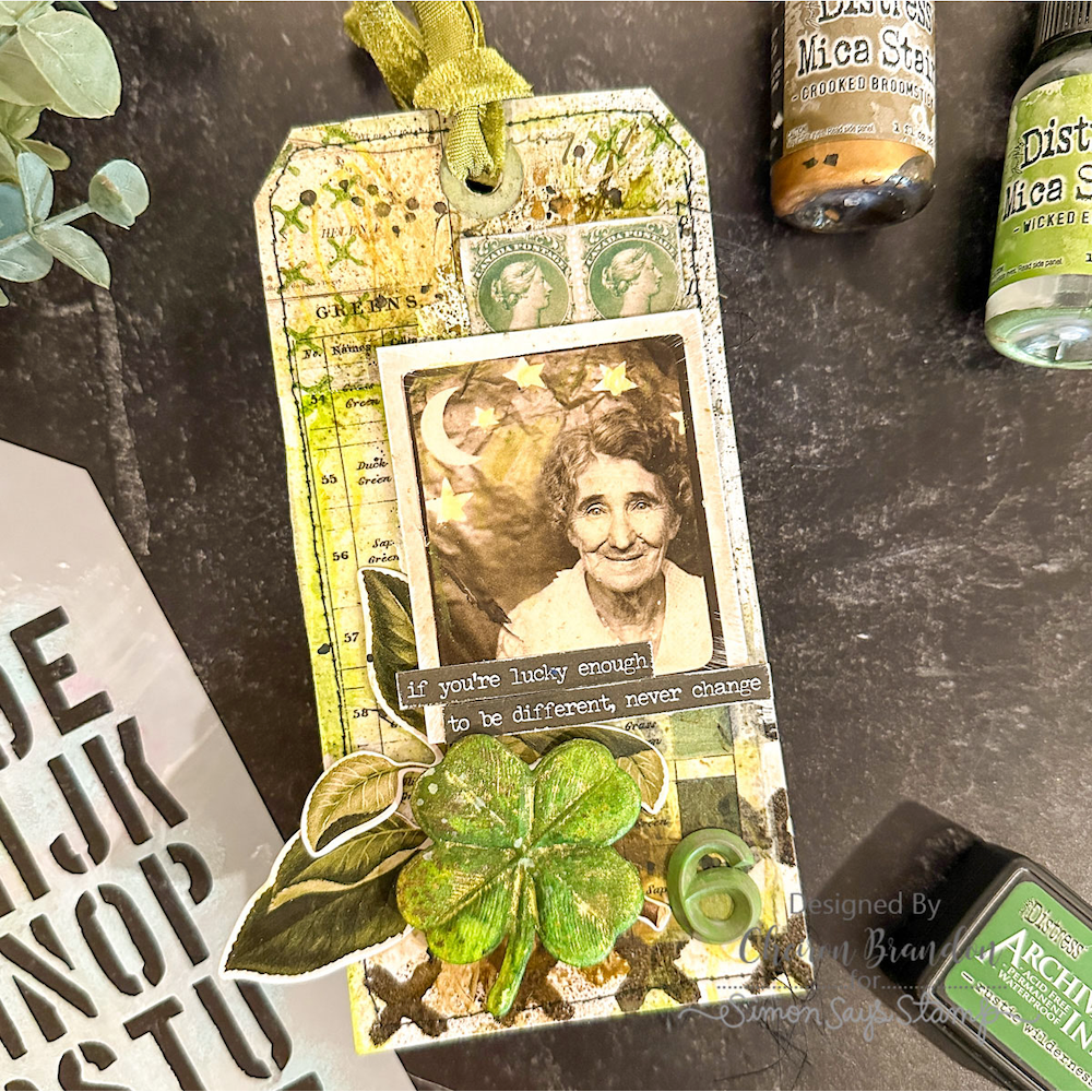 Tim Holtz Idea-ology Backdrops Volume 5 th94309 Lucky Tag | color-code:ALT02