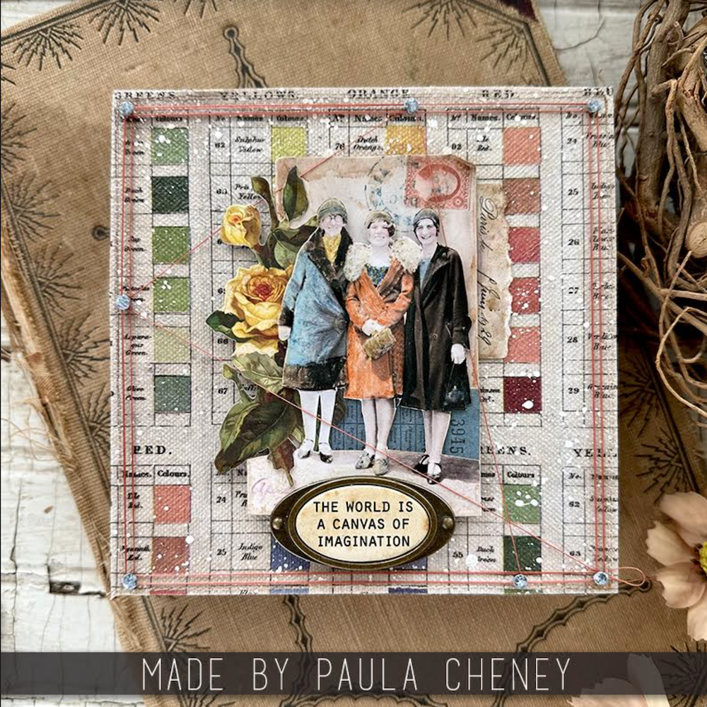 Tim Holtz Paper Dolls, Multi-Colour, 17.8 X 13 X 3 Cm