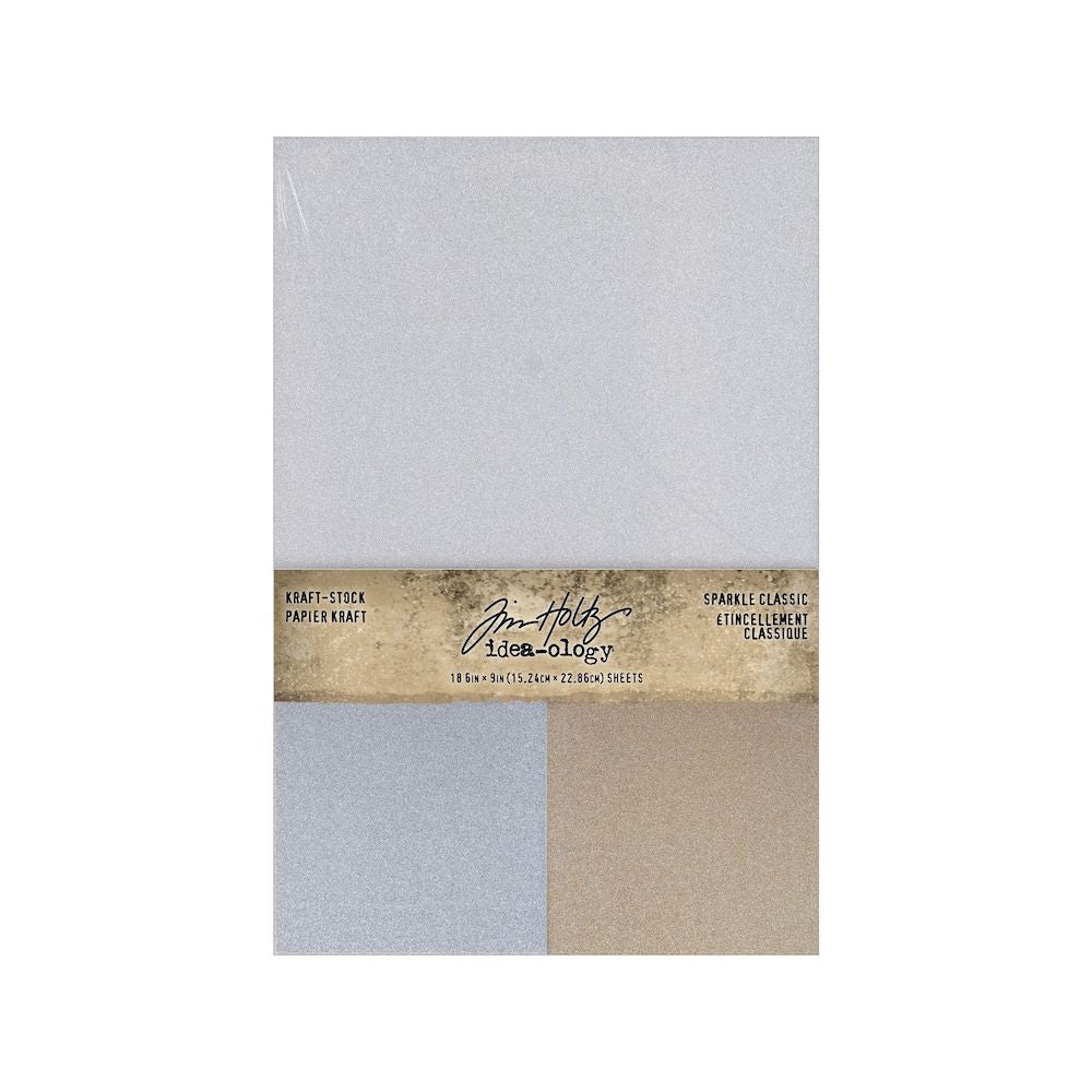 Tim Holtz Idea-ology KRAFT STOCK SPARKLE CLASSIC th94315