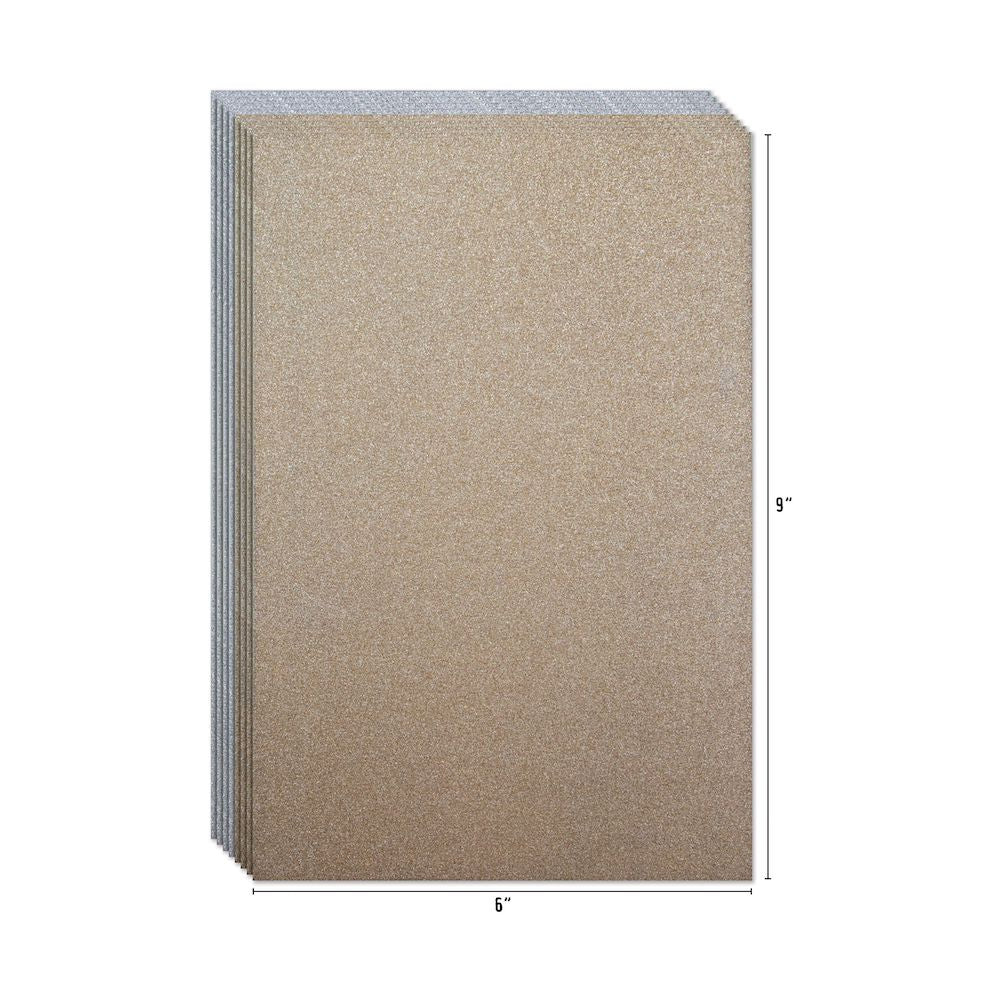 Idea-Ology Kraft-Stock Stack Cardstock Pad 6x9 24/Pkg-Metallic Classics