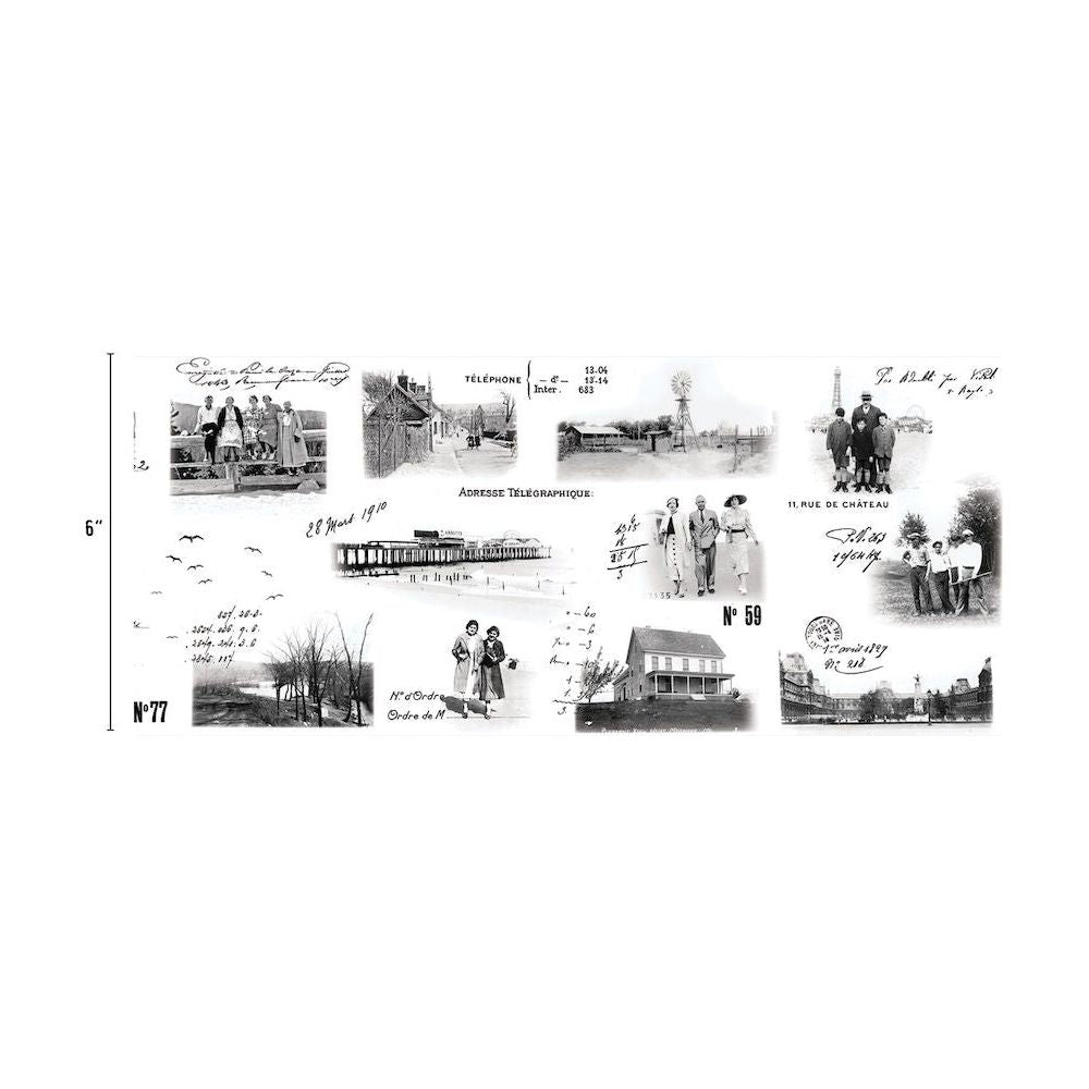 Tim Holtz Idea-ology PHOTOGRAPHIC Collage Paper th94319 - Measurements 