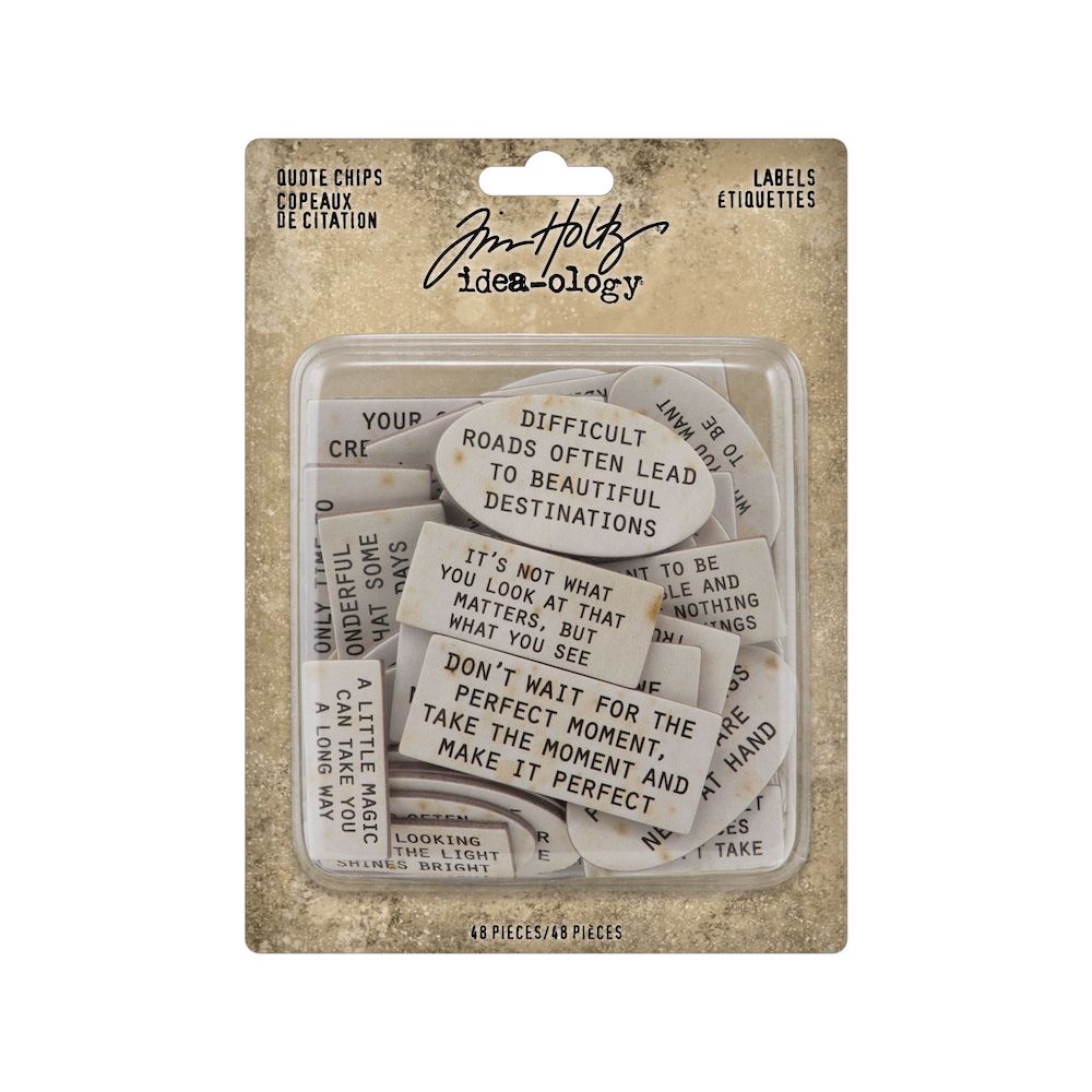 Tim Holtz Idea-ology QUOTE CHIP LABELS th94320