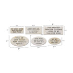 Tim Holtz Idea-ology QUOTE CHIP LABELS th94320 - Measurements