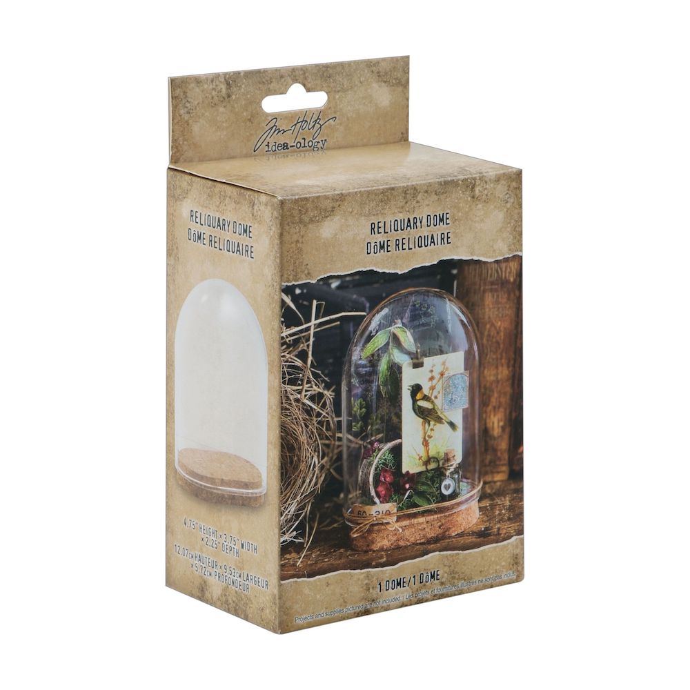 Tim Holtz Idea-ology RELIQUARY DOME th94323 - Left Side Packaging 