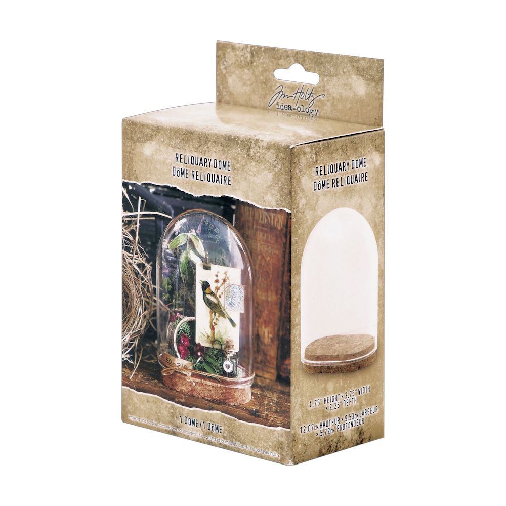 Tim Holtz Idea-ology RELIQUARY DOME th94323 - Right Side Packaging 