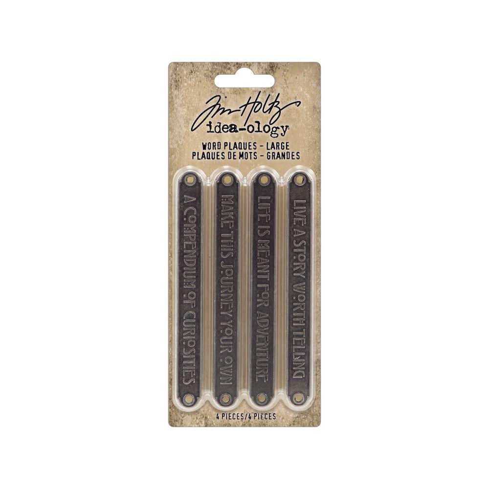 Tim Holtz Idea-ology WORD PLAQUES LARGE th94329
