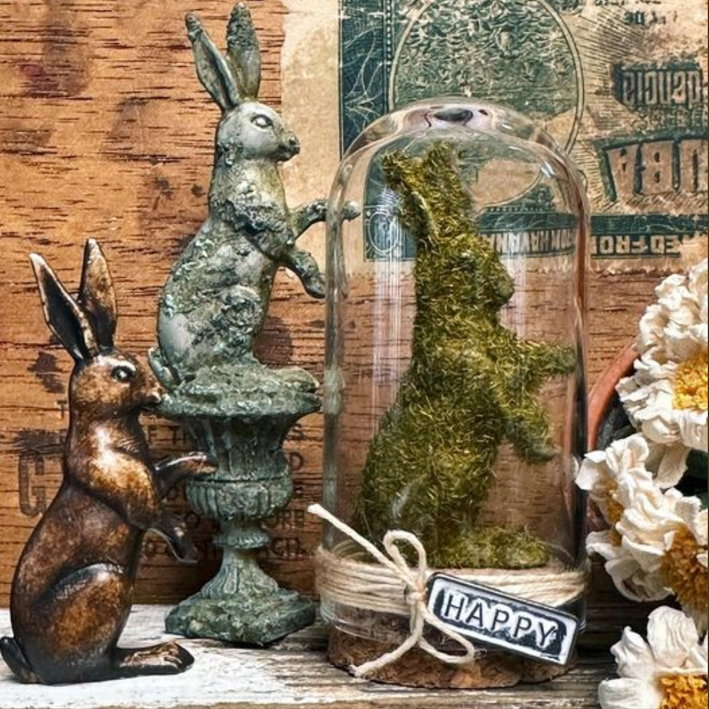 Tim Holtz Idea-ology Word Tags th94330 Display bunnies