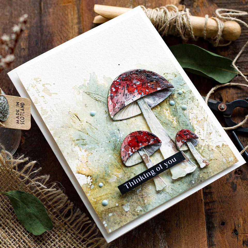 Simon Says Stamp Mushroom Stems Wafer Die s782 Mushrooms Card | color-code:ALT01