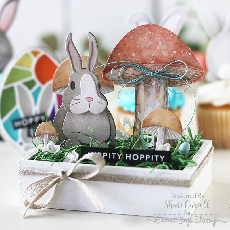 Simon Says Stamp Mushroom Stems Wafer Die s782 Mushrooms and Bunny Easter Decor | color-code:ALT02